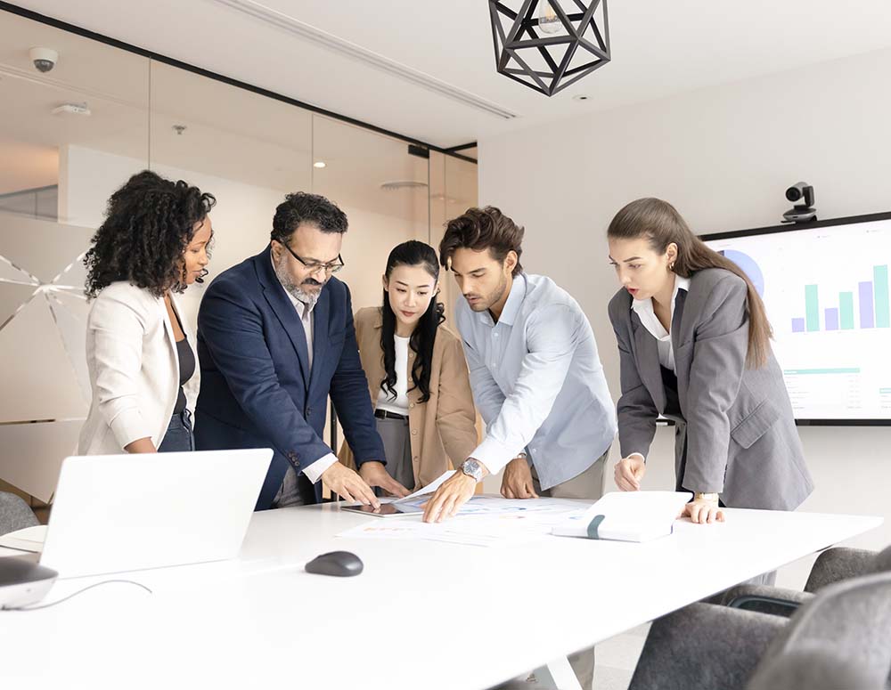 professional seo consultants for glendale az attorney standing around table