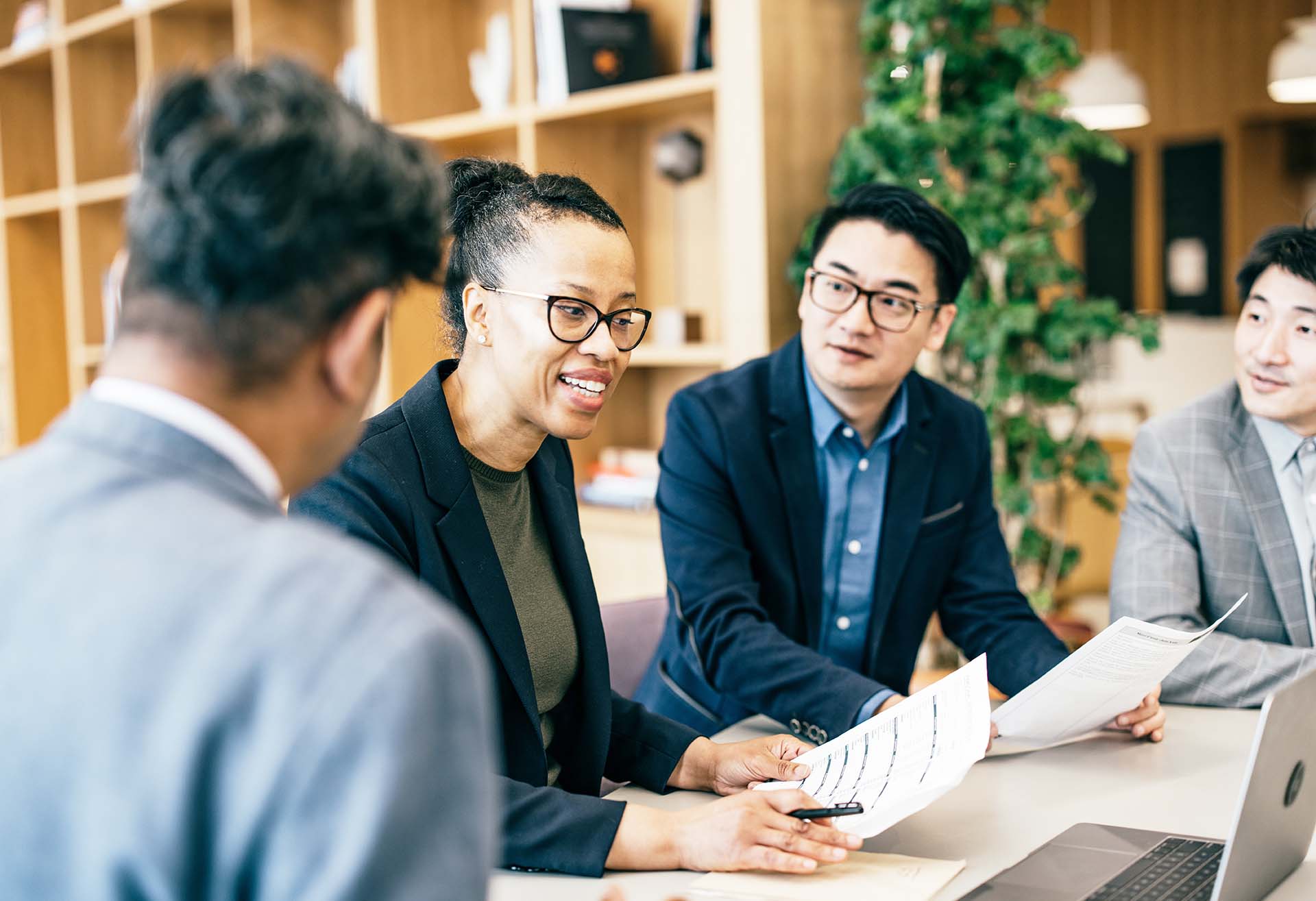 three attorney discussing legal strategy in chula vista, california